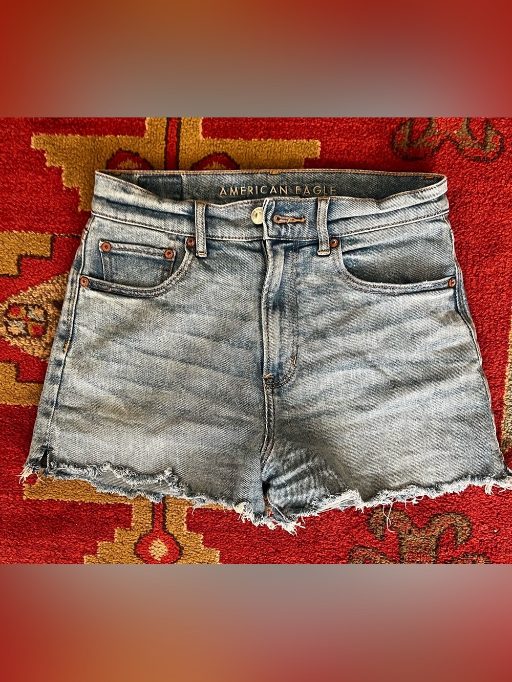 American Eagle Outfitters Light Blue Denim Cutoff Shorts